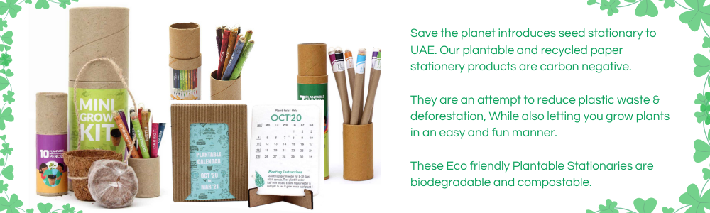 Ecofriendly Stationary Save The Planet Dubai