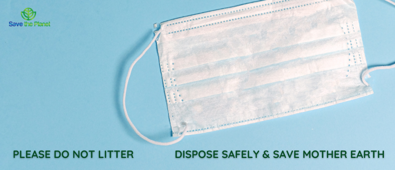 disposable safety mask - corona mask - save the planet- covid19
