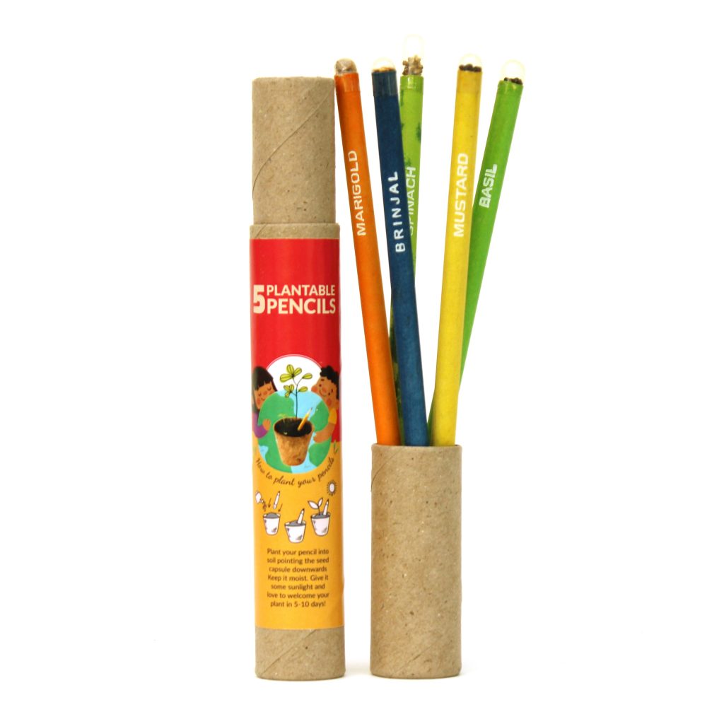 Plantable Classic Seed Pencils - 5 pcs Plantable Pencils Save The Planet 1
