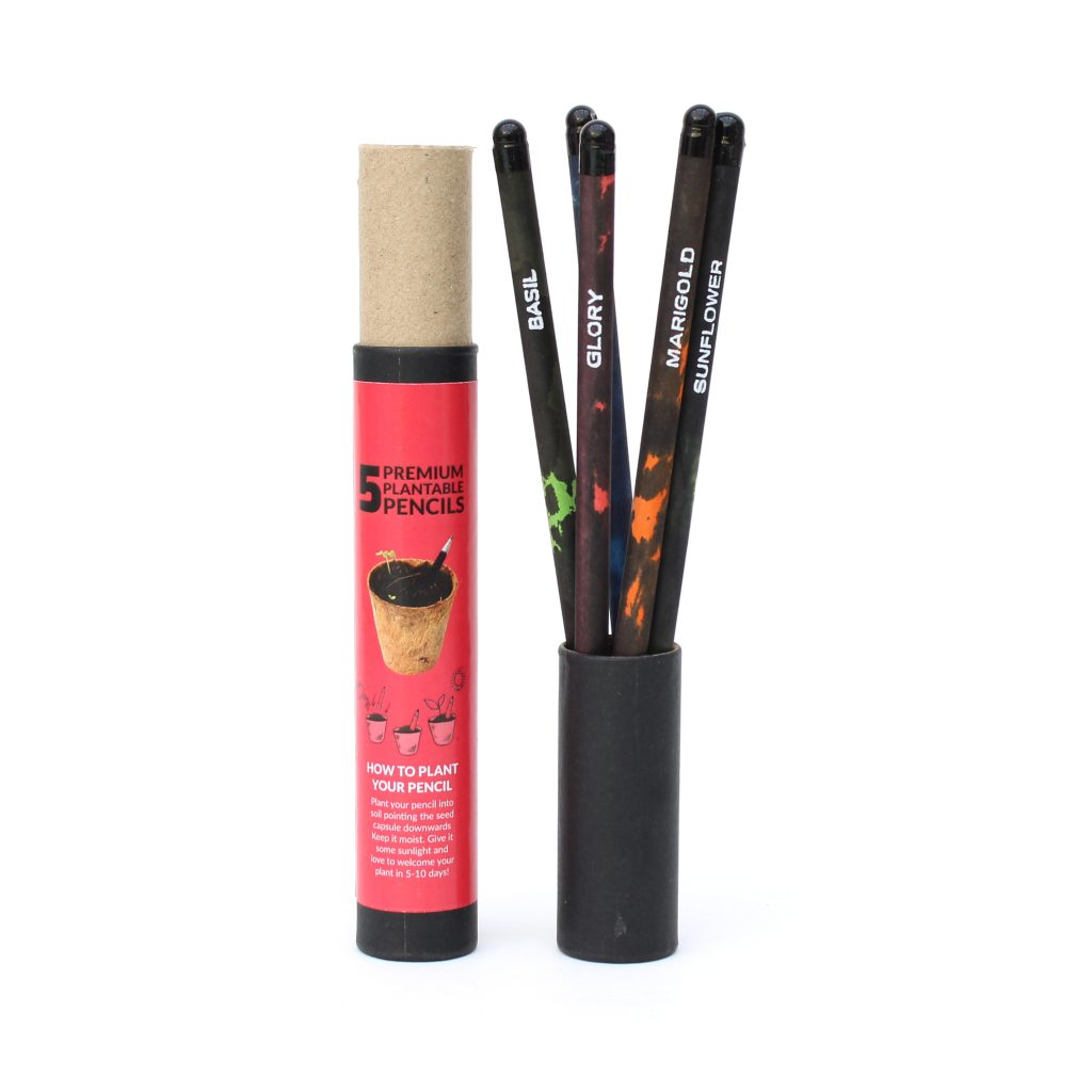 Plantable Premium Seed Pencils - 5pcs Black Tribal Plantable Pencils 1
