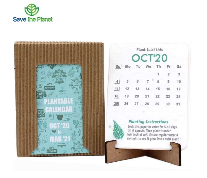 Ecofriendly Calendar Plantable Calendar Ecofriendly Gift Corporate Gift